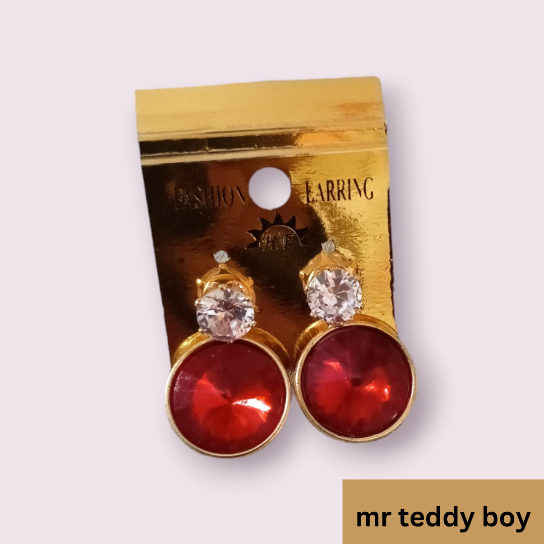 studded earrings-mr teddy boy